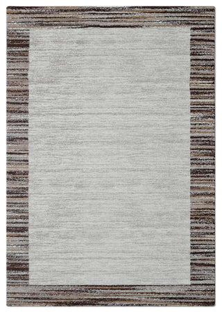 Machine Woven Heatset Polypropylene Area Rug Contemporary Ivory Beige, [Rectangle] 5'x8'