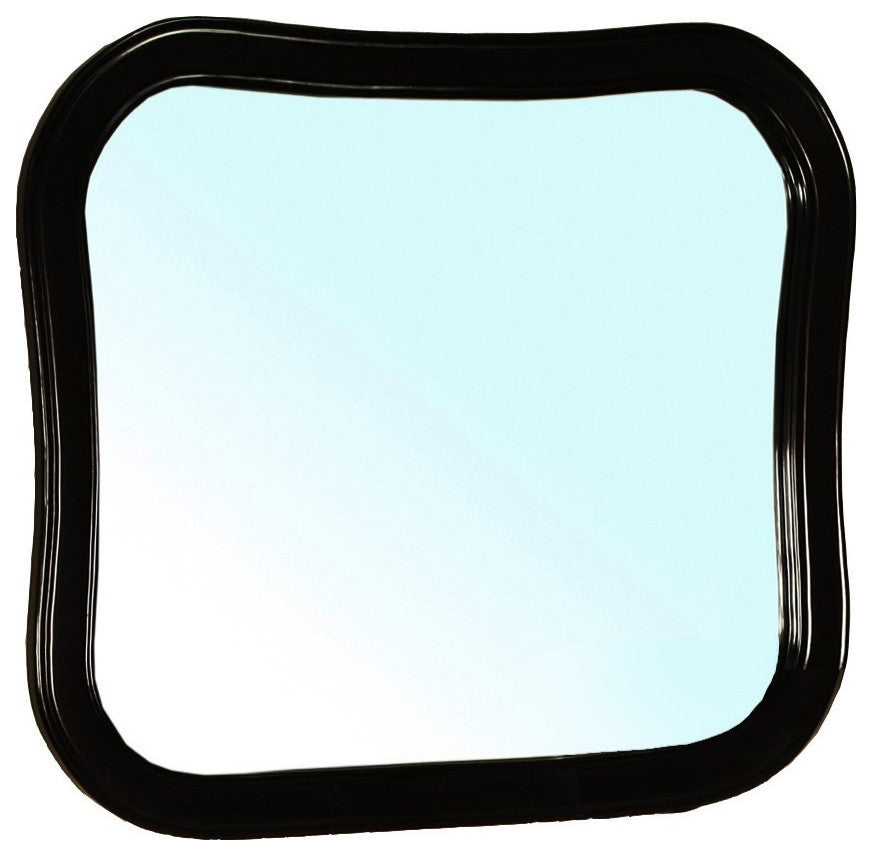 Solid Wood Frame Mirror, Espresso