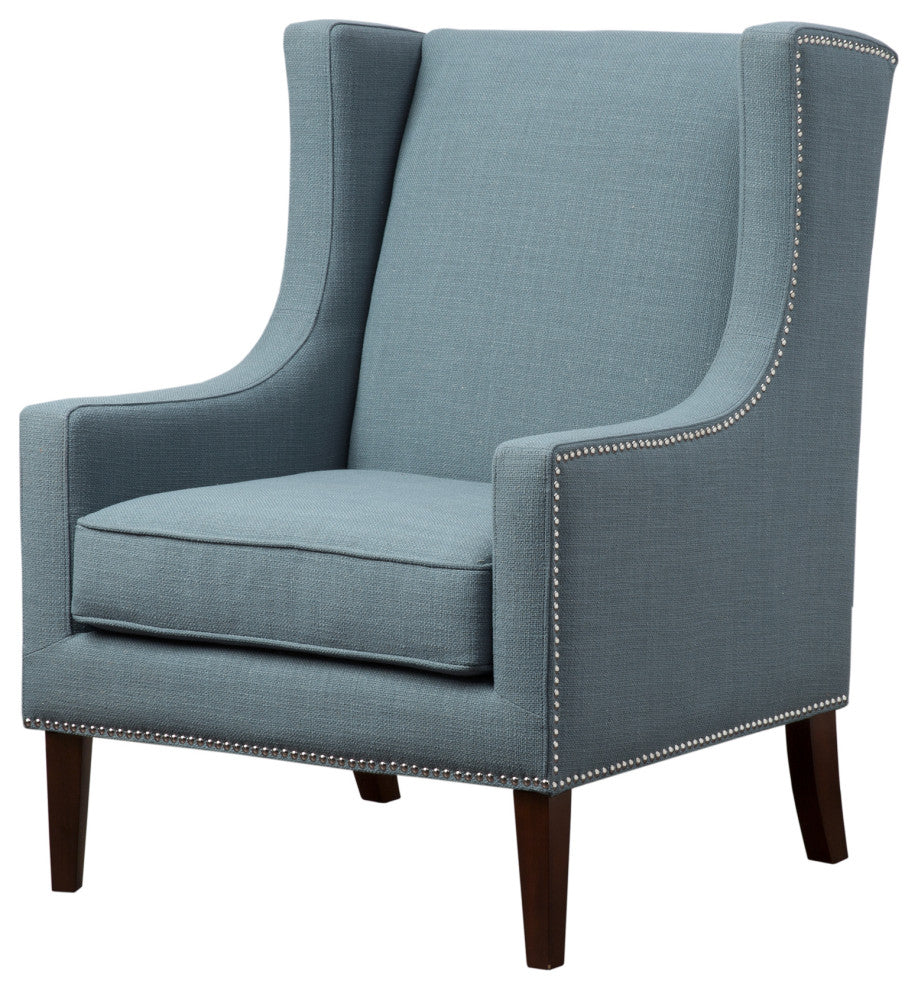Madison Park Accent Chair Armchair for Living Room, Blue