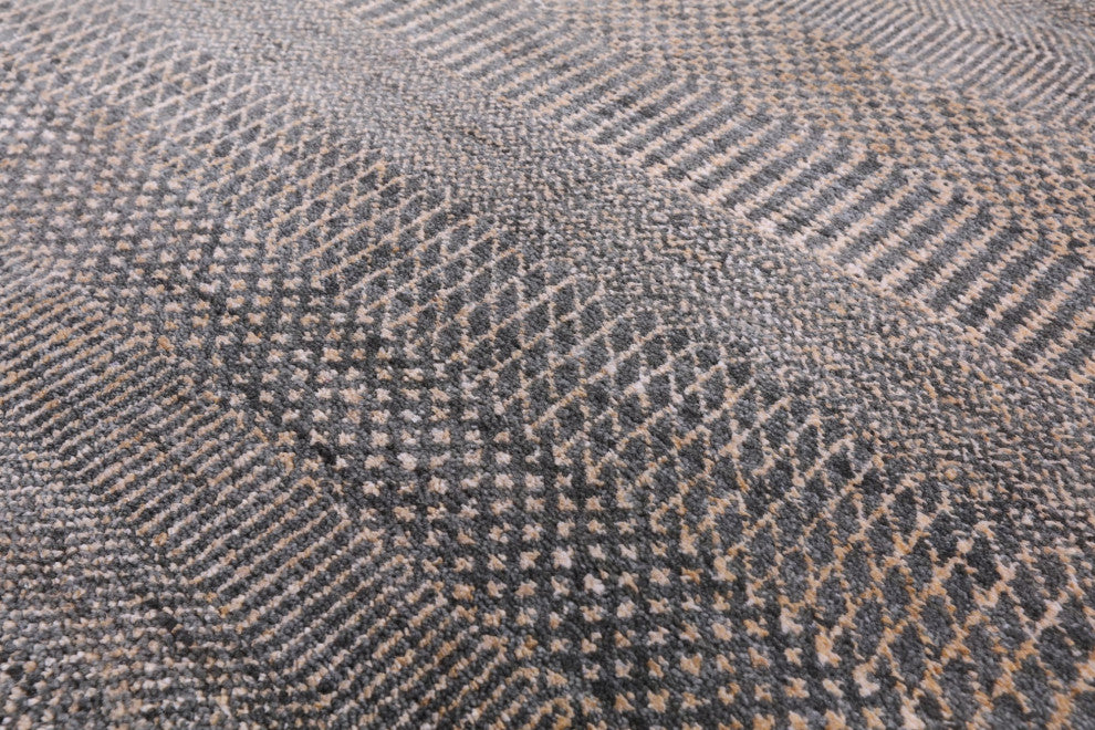 8' 0" X 9' 10" Savannah Gabbeh Hand-Knotted Wool and Silk Rug Q7844