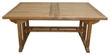 Anderson Teak TBX-126RD 126" Sahara Rectangular Double Extension Table