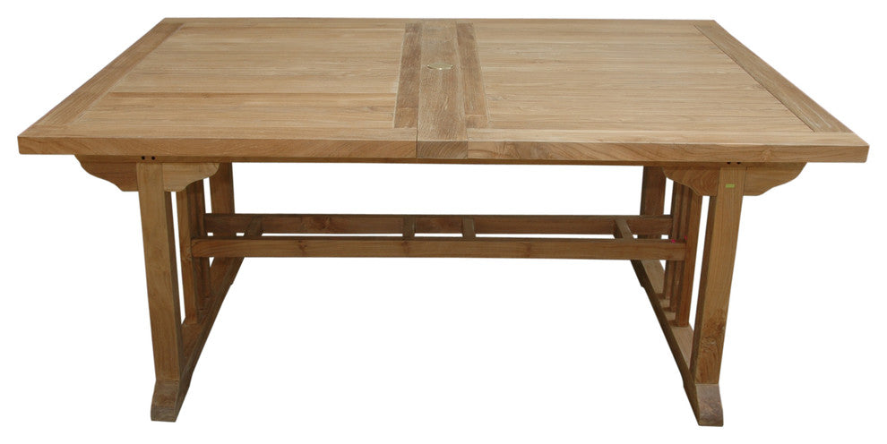 Anderson Teak TBX-126RD 126" Sahara Rectangular Double Extension Table