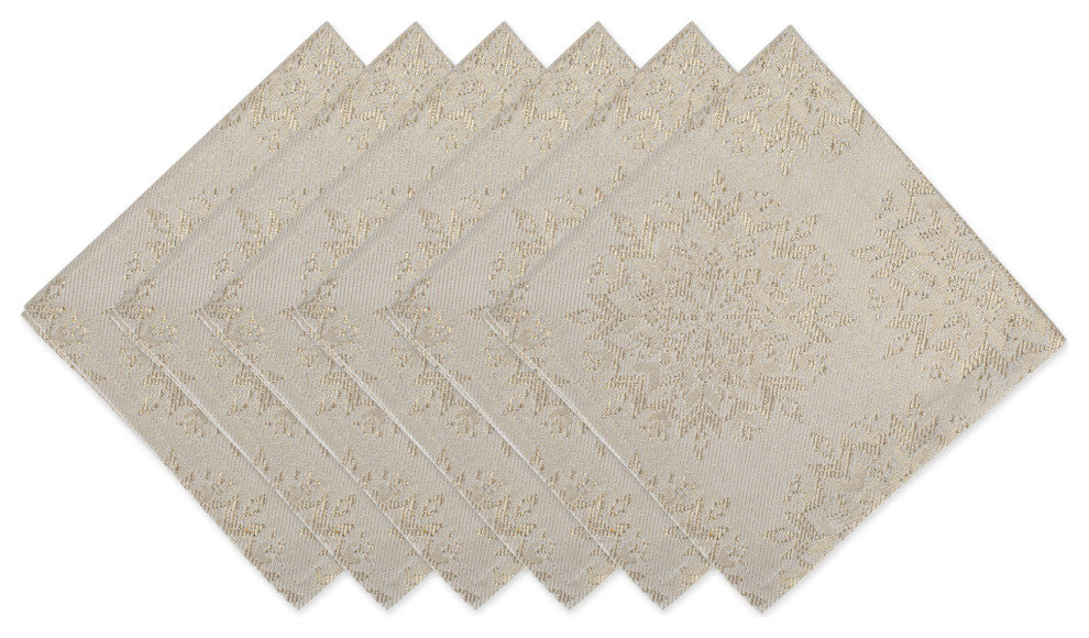 Winter Sparkle Jacquard Na-Packin, Set Of 6