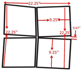 Pasargad Home Nico Modern Wall Mirror
