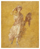 "Fragment of a Yellow Fresco Panel with Muse" Paper Art, 30"x37"