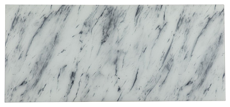 Faux Marble Writing Desk with Storage