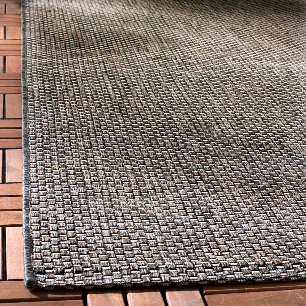 Safavieh Courtyard Cy8521-36621  Outdoor Rug, Black/Beige, 2'3"x10'0" Runner