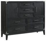 Laguna 7-Drawer Bedroom Master Chest, Weathered Steel