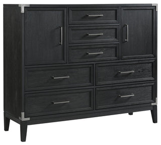 Laguna 7-Drawer Bedroom Master Chest, Weathered Steel