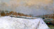 Albert Lebourg The Port of Bercy Winter, 15"x30" Wall Decal