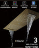 Rainfall Musical Shower System With Hand Shower, Style F- Remote Control Light