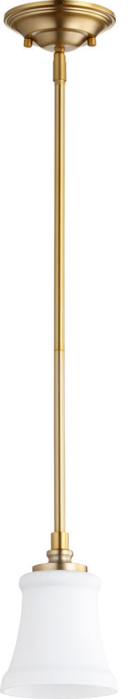Rossington 1-Light Pendant, Aged Brass