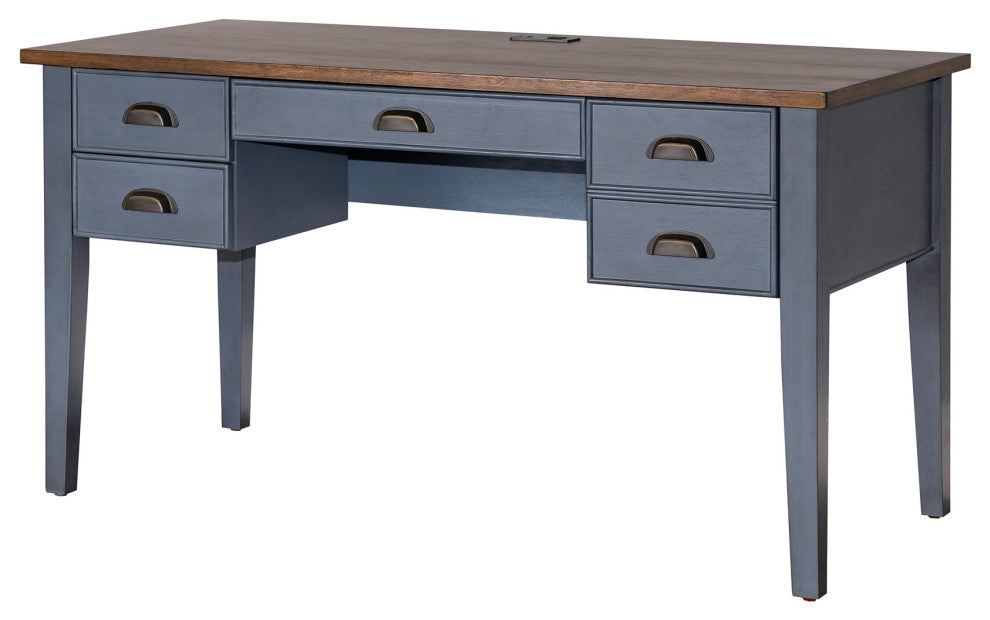 Farmhouse Half Pedestal Executive Desk