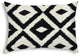 Black Diamonds Indoor Outdoor Sewn Lumbar Pillow