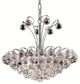 Elegant Godiva Dining Room Light, Chrome Finish With Royal Cut Crystal