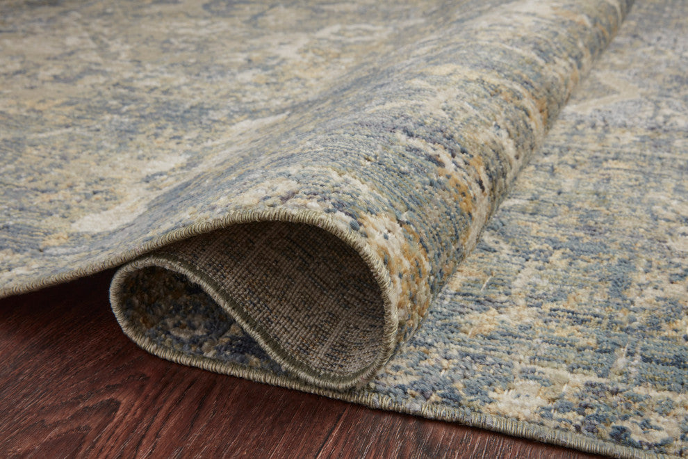 Chris Loves Julia x Loloi Rosemarie Sand/Lagoon 5' x 7'-10" Area Rug