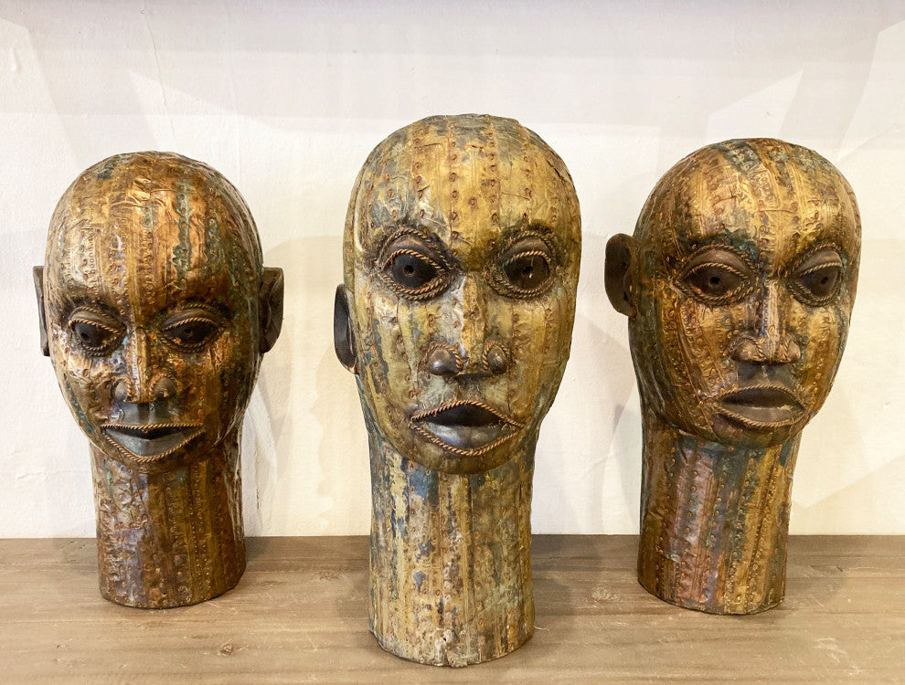 Benin Brass & Copper Head