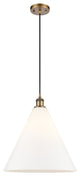 Innovations Lighting 516-1P-BB-GBC-161-LED Ballston Cone 1 Light 16" Pendant