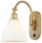 Innovations 518-1W-SG-GBD-751 1 Light 8" Sconce, Satin Gold