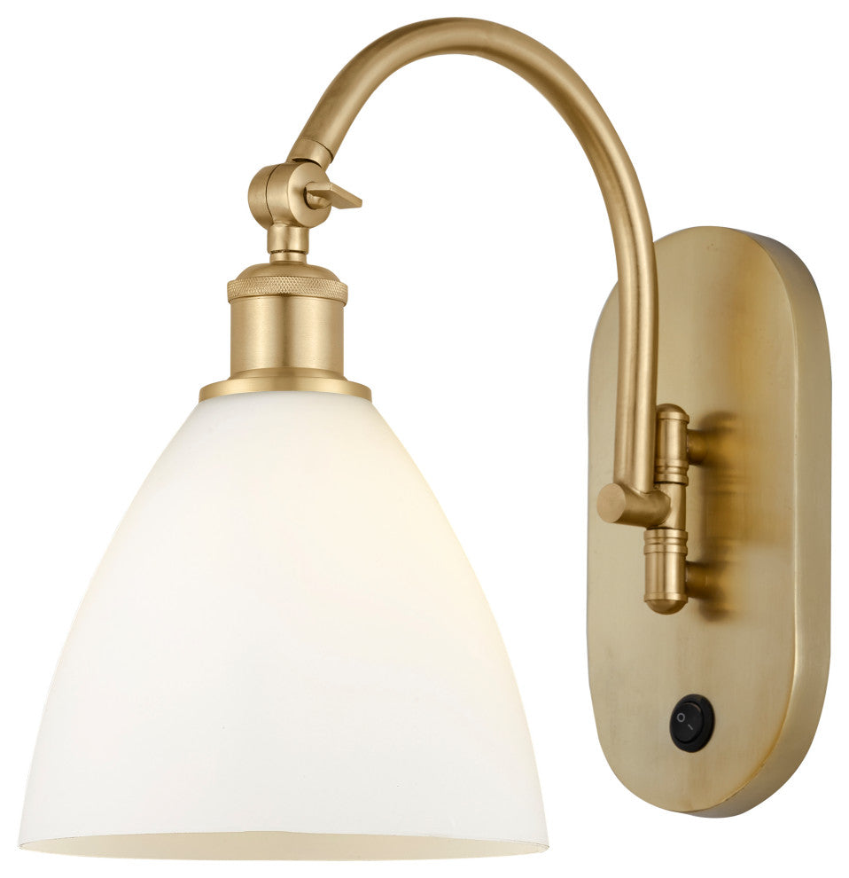 Innovations 518-1W-SG-GBD-751 1 Light 8" Sconce, Satin Gold