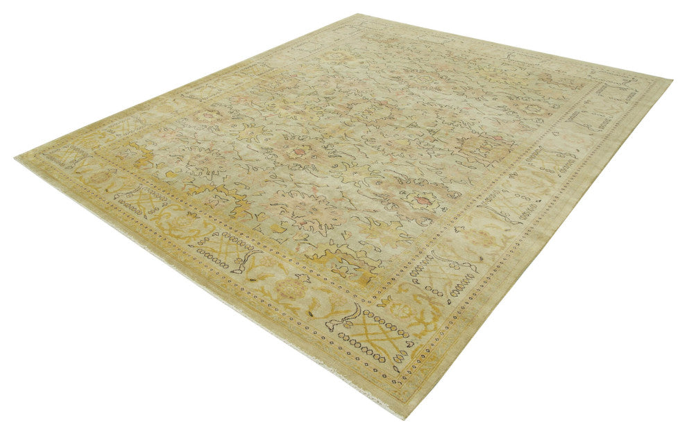 Rug N Carpet - Hand-Knotted Oriental 8' 2" x 9' 7" One-of-a-Kind Oushak Area Rug