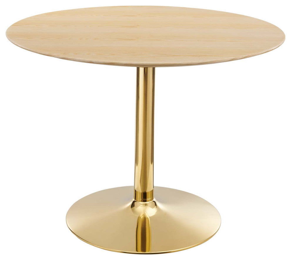 Verne 40" Dining Table Gold Natural -4754