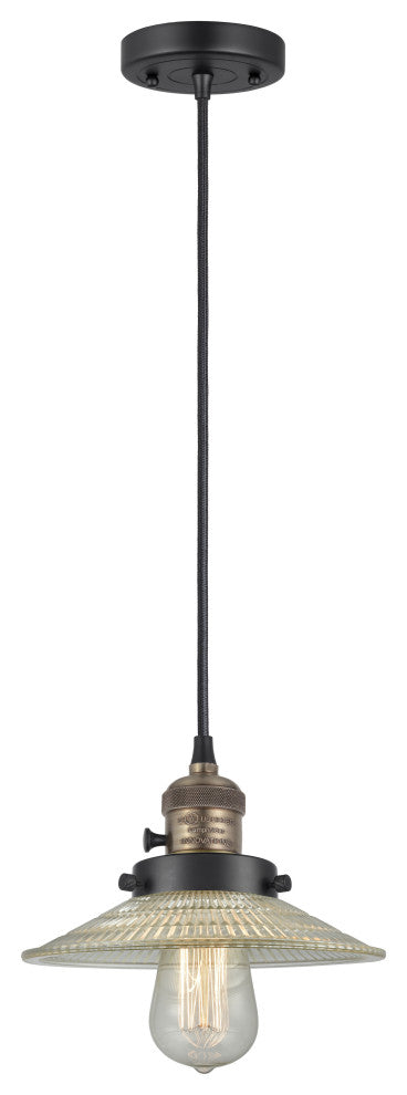 INNOVATIONS 201CSW-BAB-G2 1-Light Mini Pendant Black Antique Brass