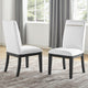 Yves 9-Piece Dining Set, White, With 6 Chairs