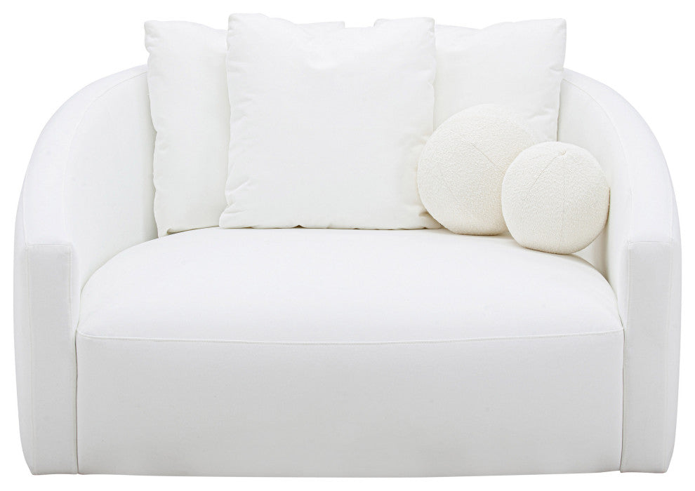 Hanim Cream Performance Fabric Daybed