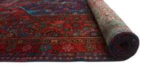 Semi Antique Krishma Red/Navy Rug, 4'5x6'4