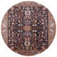 Ahgly Company Indoor Round Mid-Century Modern Area Rugs, 3' Round