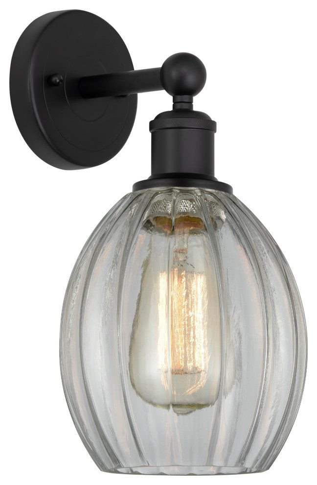 Innovations 616-1W-BK-G82 Eaton 1 Light 5.5" Sconce, Matte Black
