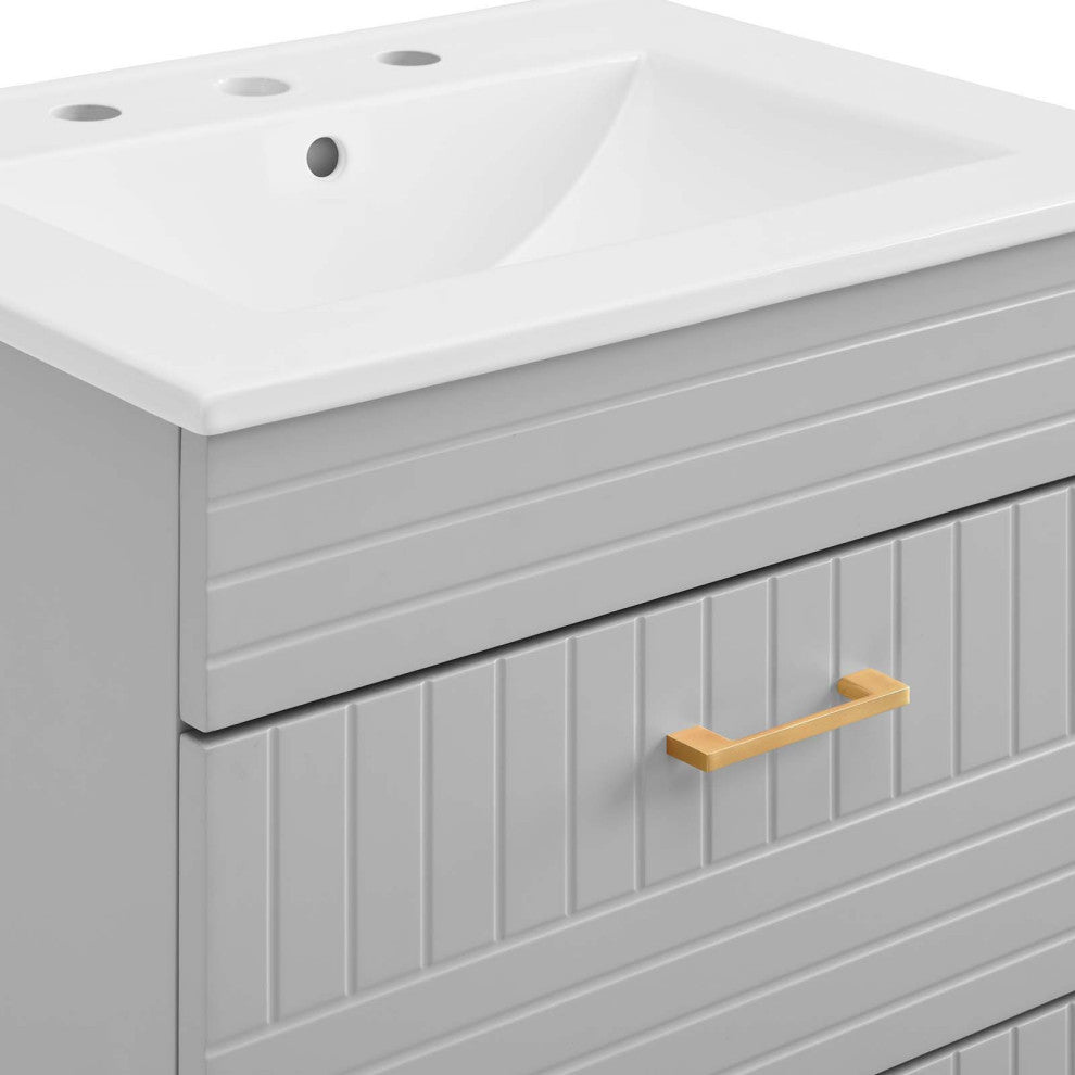 Daybreak 24" Bathroom Vanity, Light Gray