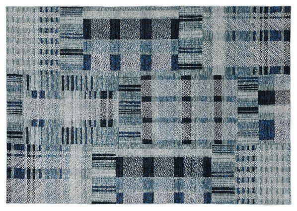 Oriental Weavers Atlas Indoor Rug Blue/Blue 6'7"x9'6"