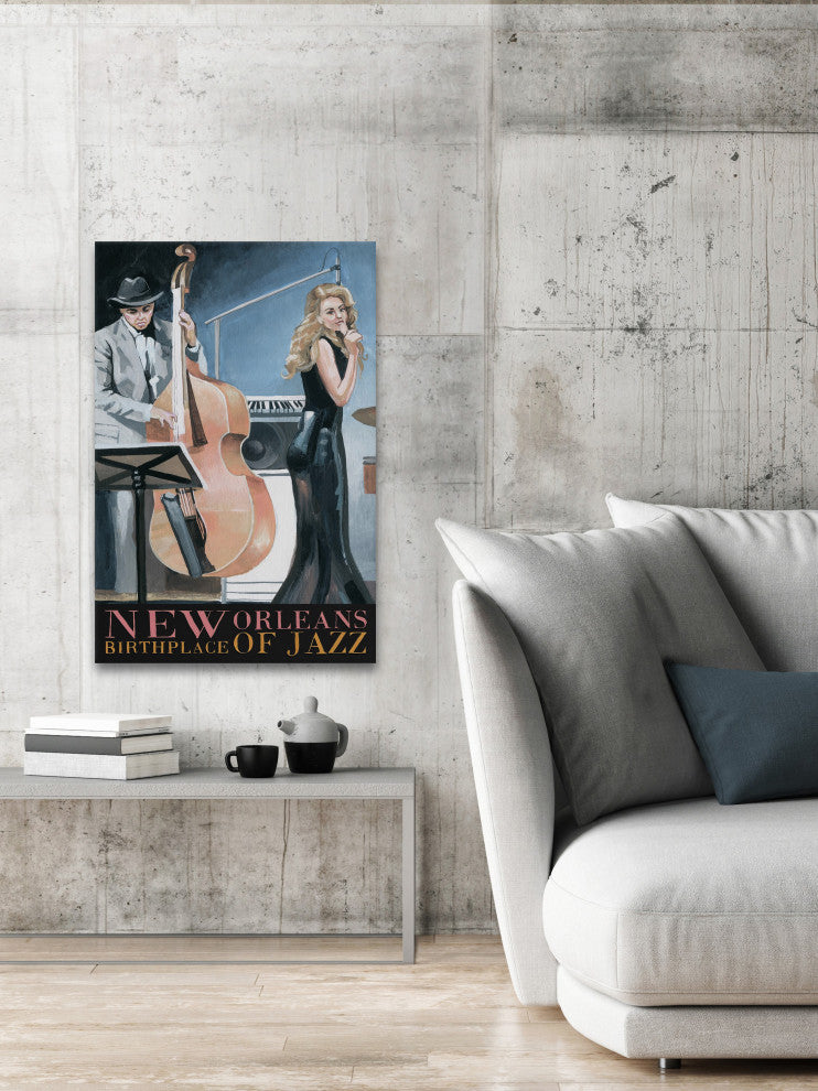 "Sing and Play" Painting Print on Wrapped Canvas, 16x24