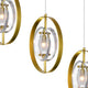 Iris 9 Light Pendant With Sun Gold Finish