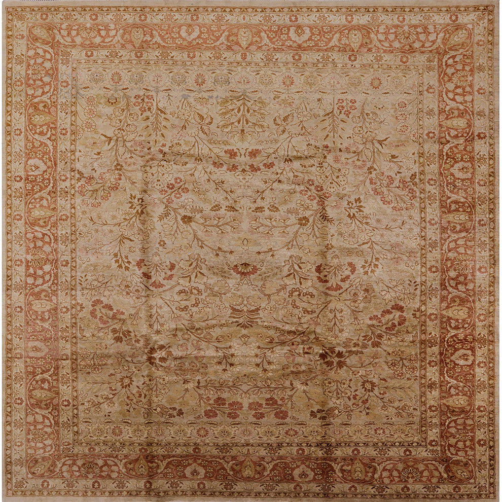 Ahgly Company Indoor Square Mid-Century Modern Area Rugs, 4' Square