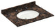 31x22 Baltic Brown Granite Vanity Countertops, 8 Faucet Spread