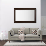 Pendleton Framed Wall Mirror, Espresso Textured, 20" X 54"
