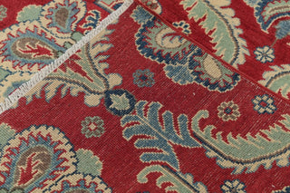 Traditional Pakistani Handmade Damask Kazak Oriental Area Rug, Red, 11'10"X9'1"