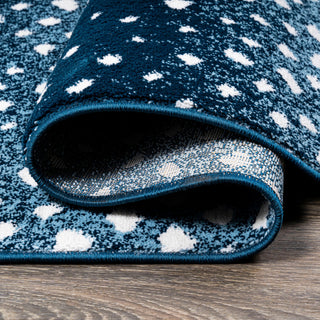 Antelope Modern Animal Navy/Cream 2 ft. x 8 ft. Runner Rug