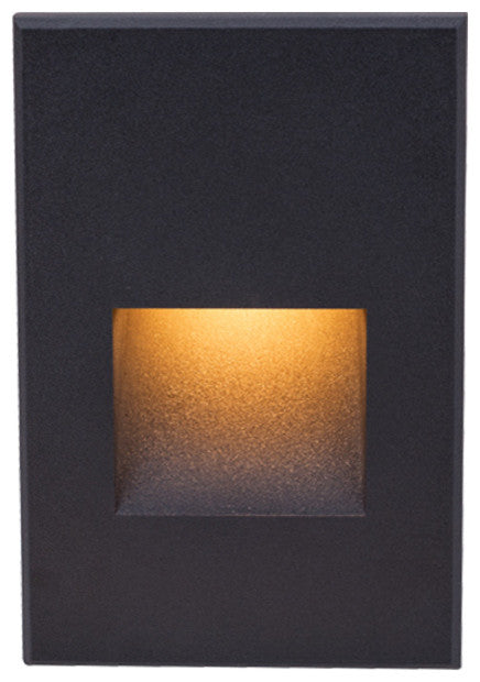 WAC Lighting LED 12V LED Me Vertical Step And Wall Light, Black