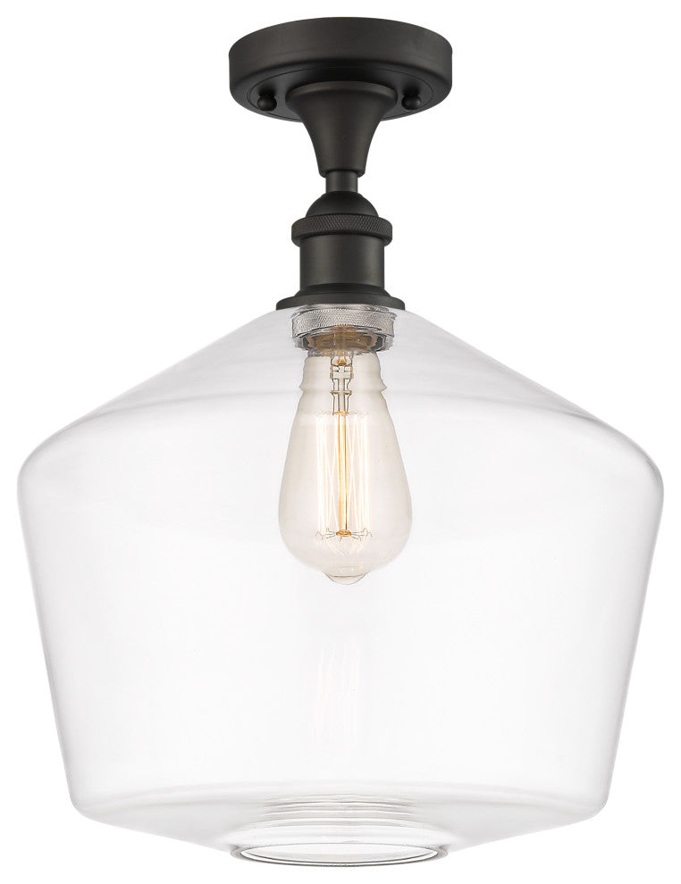 Innovations 516-1C-OB-G652-12-LED 1-Light Semi-Flush Mount, Oil Rubbed Bronze