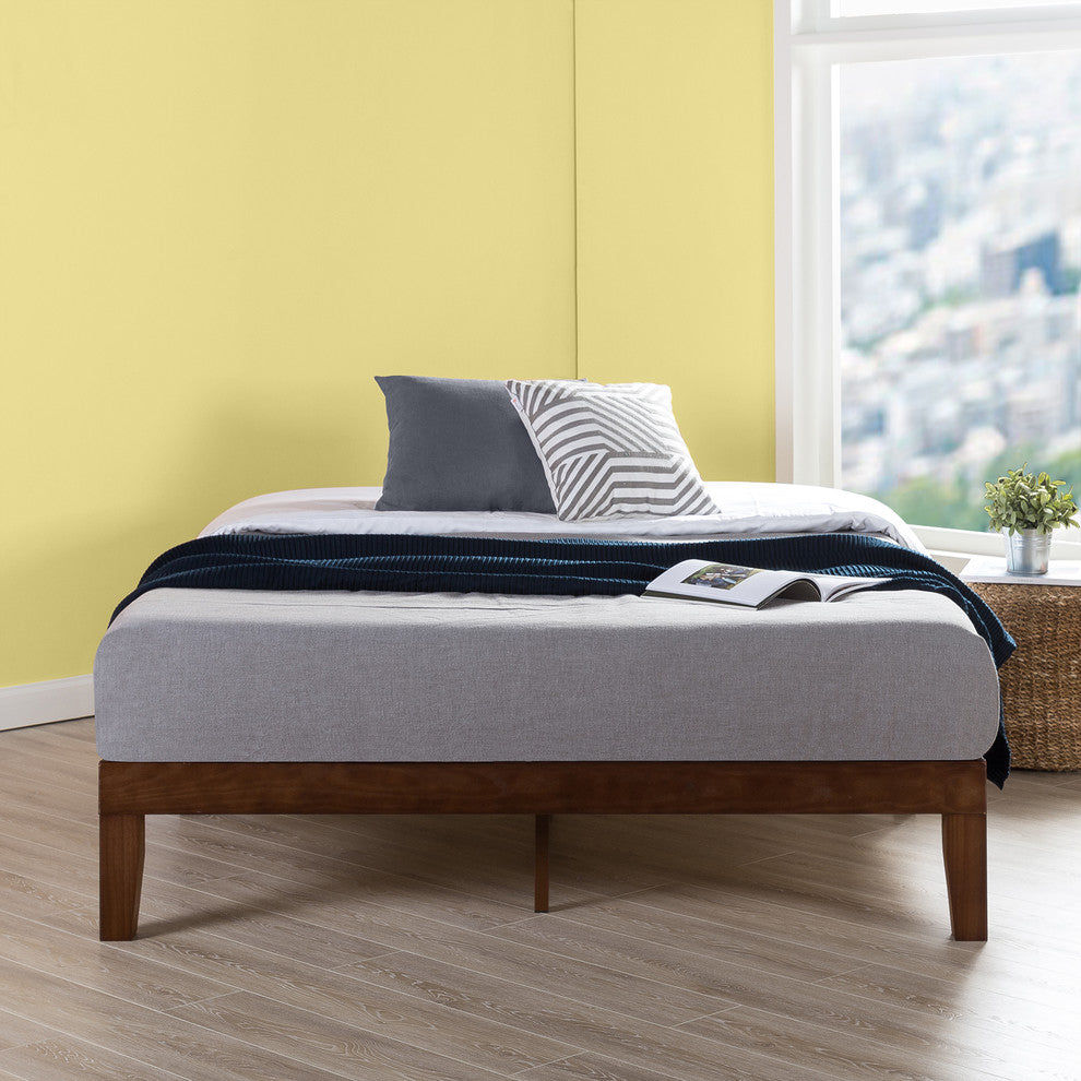 Naturalista Classic King Solid Wood Platform Bed, Espresso