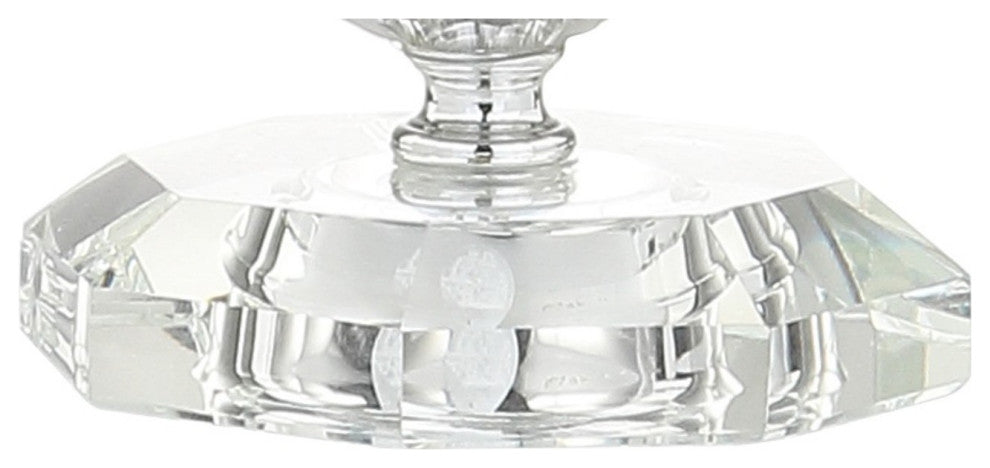 Nala 28.5" Crystal Table Lamp, Chrome, Set of 2