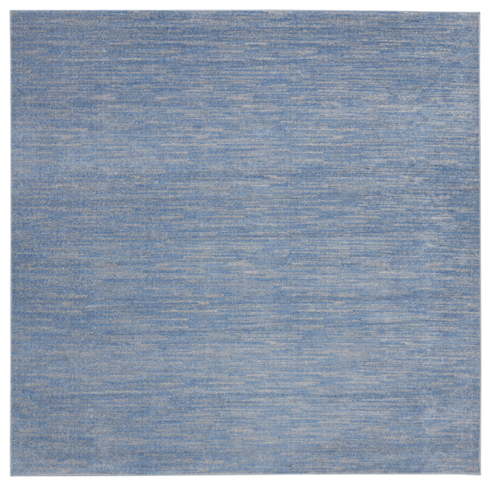 Nourison Essentials 9' x Square Blue/Grey Outdoor Area Rug