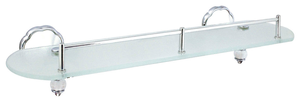 MODONA's 20" Frosted Glass Shelf Flora Series