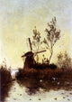 Paul Constantine Gabriel Windmill At Dusk, 18"x27" Wall Decal