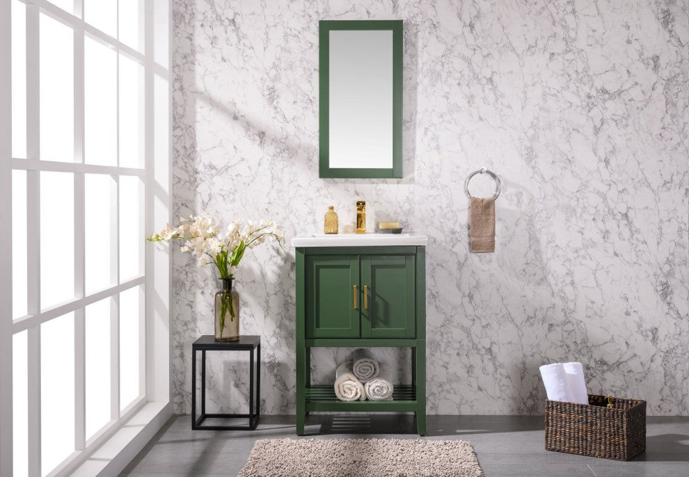 24" Kd Vogue Green Sink Vanity