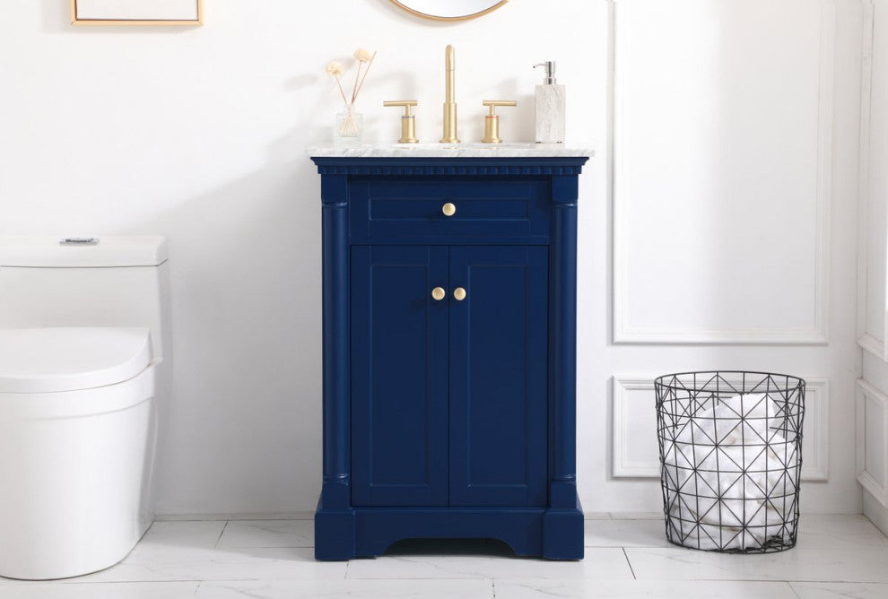 Home Living 24" Single Bathroom Vanity, Blue